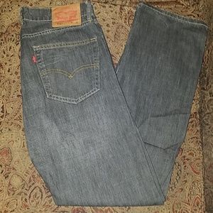 Black pair of Levi 514 Jeans